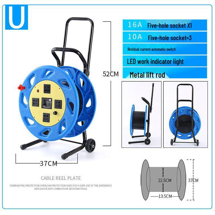 Portable Movable Cable Reel Winder and Roller Spool