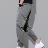 Men Pants Solid Color Elastic Waist Drawstring Ankle-banded Cargo Pants for Daily Wear