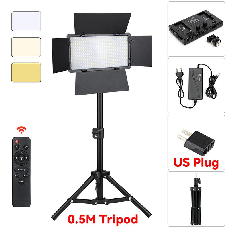 U600 LED Photo Studio Light For Game Live Video Lighting 40W Portable Video Recording Photography Panel Lamp