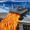 Car Heater,12V Fast Heating and Cooling Fan Portable Windshield Defogger and Defroster Plug into for Car RV SUV (Black)