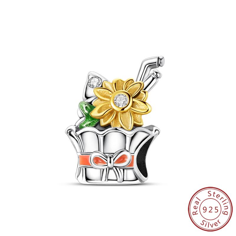 Original Copper Charms Beads Pendants Maple Leaf Squirrel Butterfly Cat Beads Fit Bracelets Women Jewelry Accessory