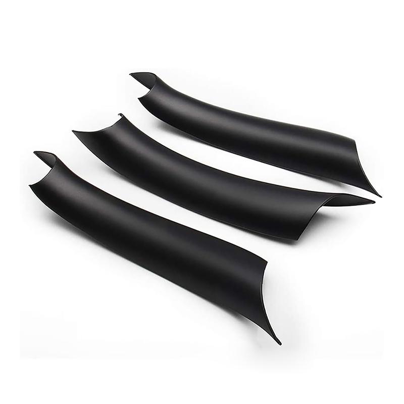 Capac mâner de tragere a ușii interioare LHD pentru BMW X5 F15 X6 F16 2014 2015 2016 2017 2018 Fibră de carbon neagră mat