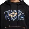 Nike Sweatshirts Men's Black Hooded Moderate Regular (Unisex) Sweatshirts DA5990 010