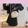 Casual Pu Bucket Bag With Stitching Detail For Daily Outfits In Autumn And Winter