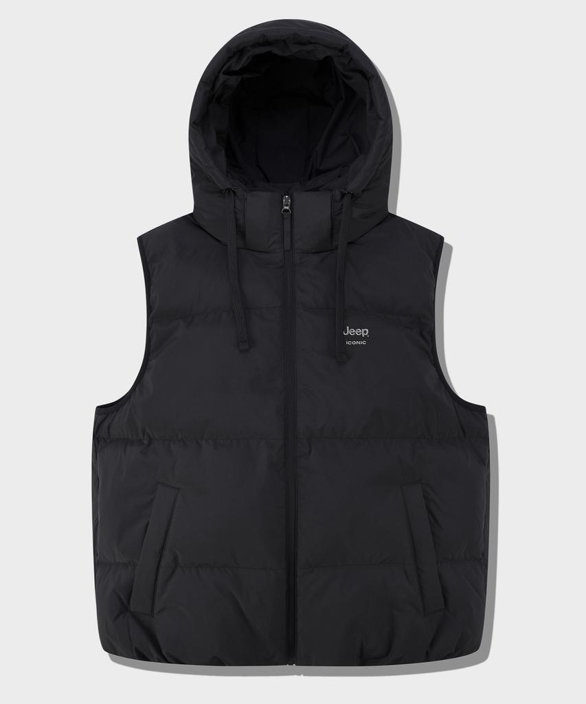 Jeep Iconic Microball Puffer Vest (Jq5Jpu692Bk)