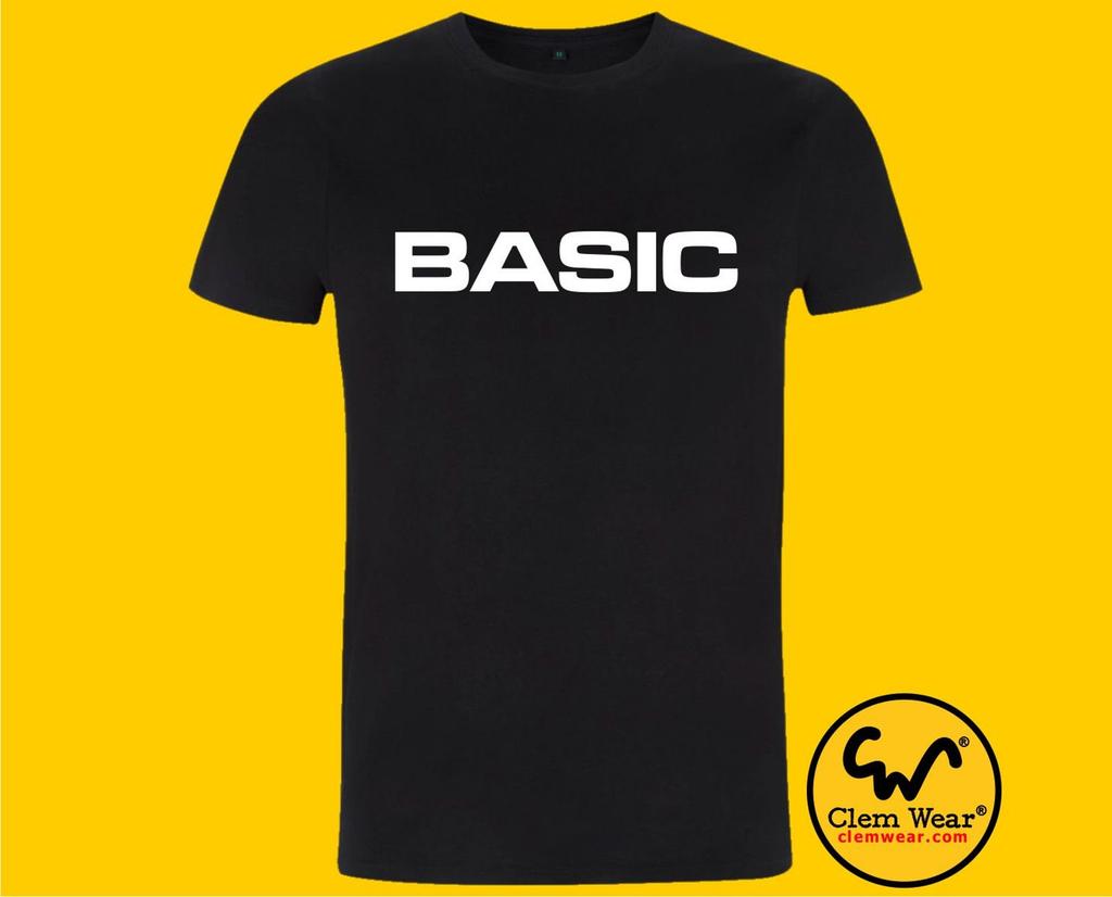 BASIC tee tshirt T-shirt unisex men's Music band funny Retro gift present average standard sound different difficult the same cool normal