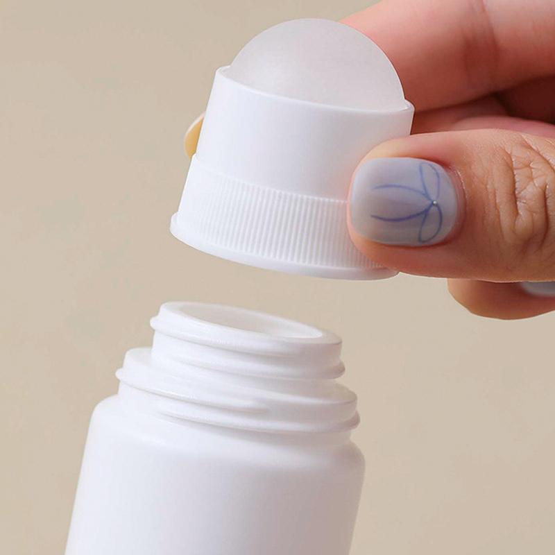 50/100 ml, bilă din plastic alb, ulei esențial, recipient pentru ceață pentru sub-imbuteliere, sticla reîncărcabilă de călătorie, accesorii pentru deodorant DIY