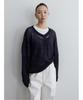 Diaepeocheo Loosely V Neck Knit Navy (Ta5751A08R)