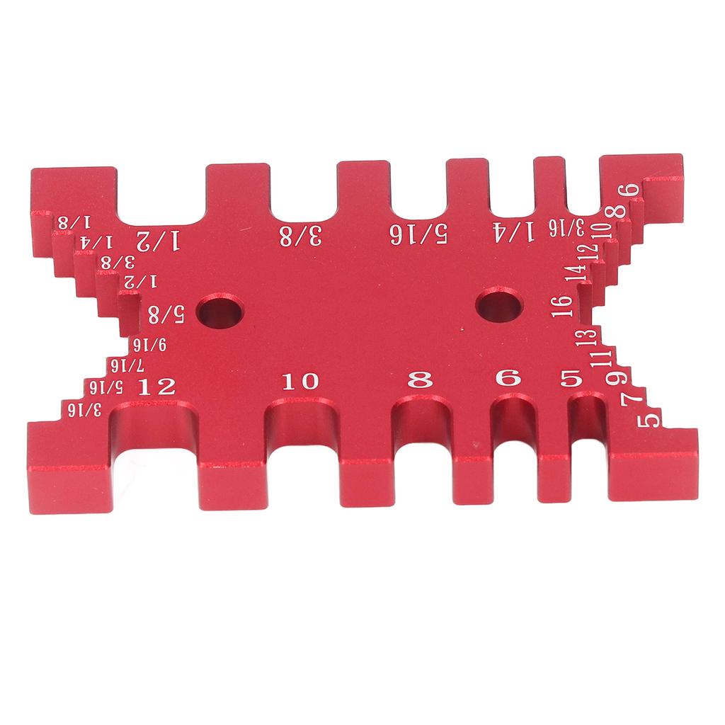 Dovetail Jig Tenon Caliper Aluminum Scale Card Measuring Woodworking Tool