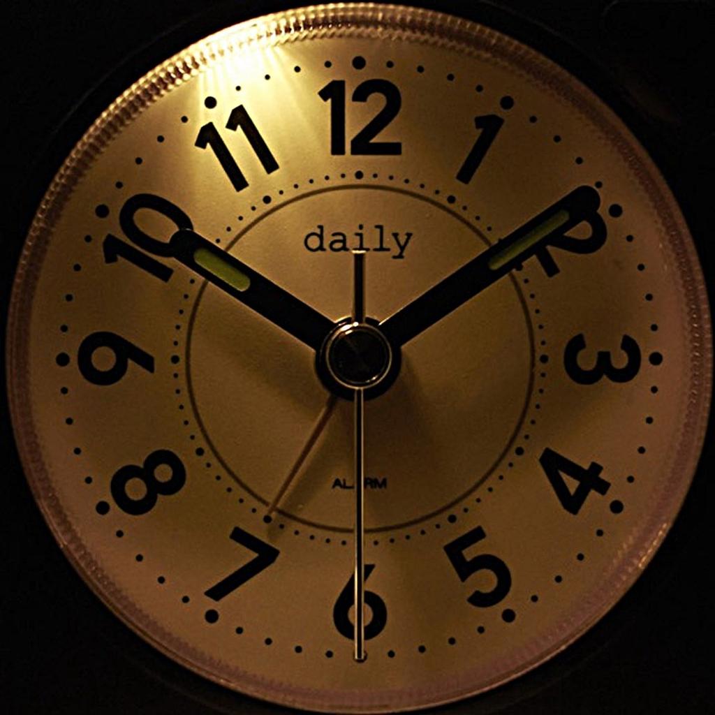 RHYTHM Alarm Clock Analog Small Cute Continuous Second Hand with Light Colorful Clock White DAILY RA27 8REA27DN03