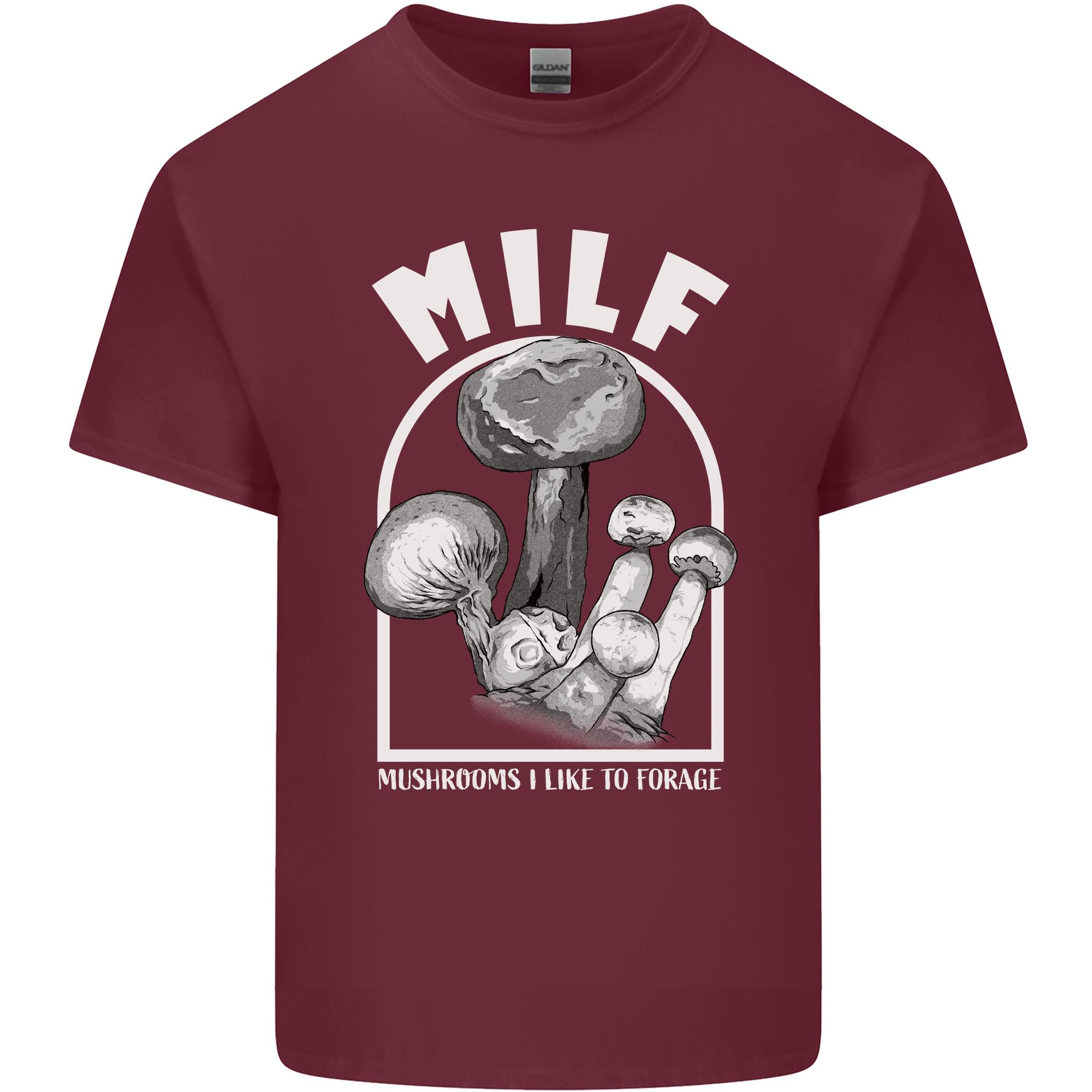 MILF Mushrooms I Like to Forage Unisexs Light Cotton TShirt S