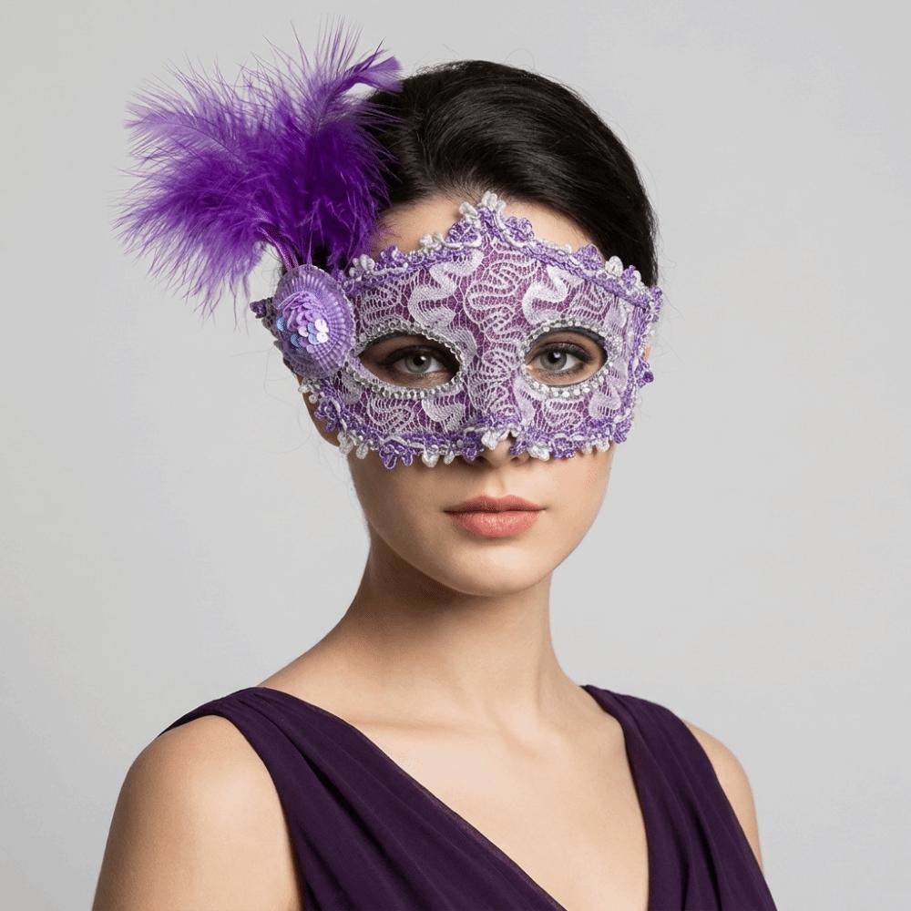 Lace Half-Face Mask Seductive Style Masquerade Ball Mask Halloween Festival Party Mask  Girl