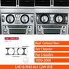 For Chrysler Crossfire 2003-2008 Real Carbon Fiber Stickers Central Air Conditioning Control Panel Car Accessories decorative