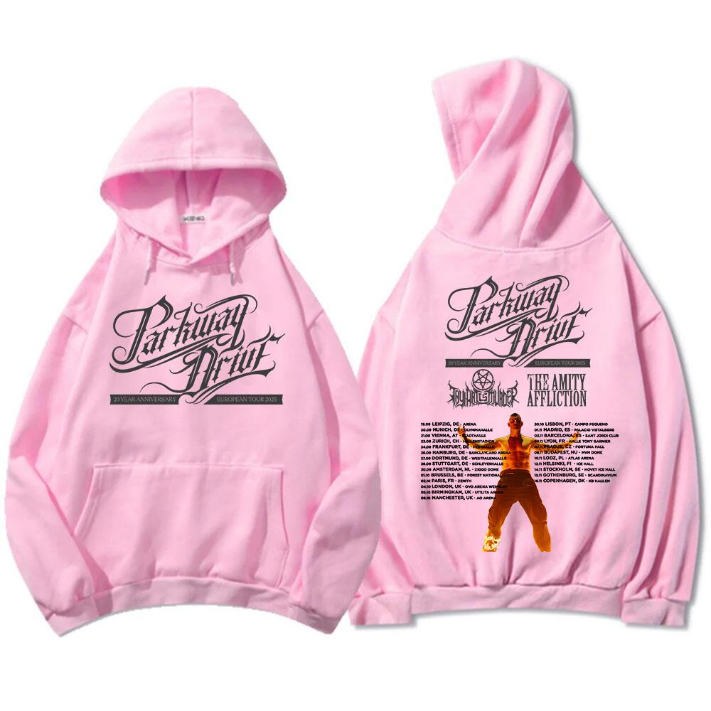 Parkway Drive 20 Year Anniversary European Tour 2025 Hoodies Rock Band Fashion Graphic Sweatshirts Winter Fleece Men Pullovers