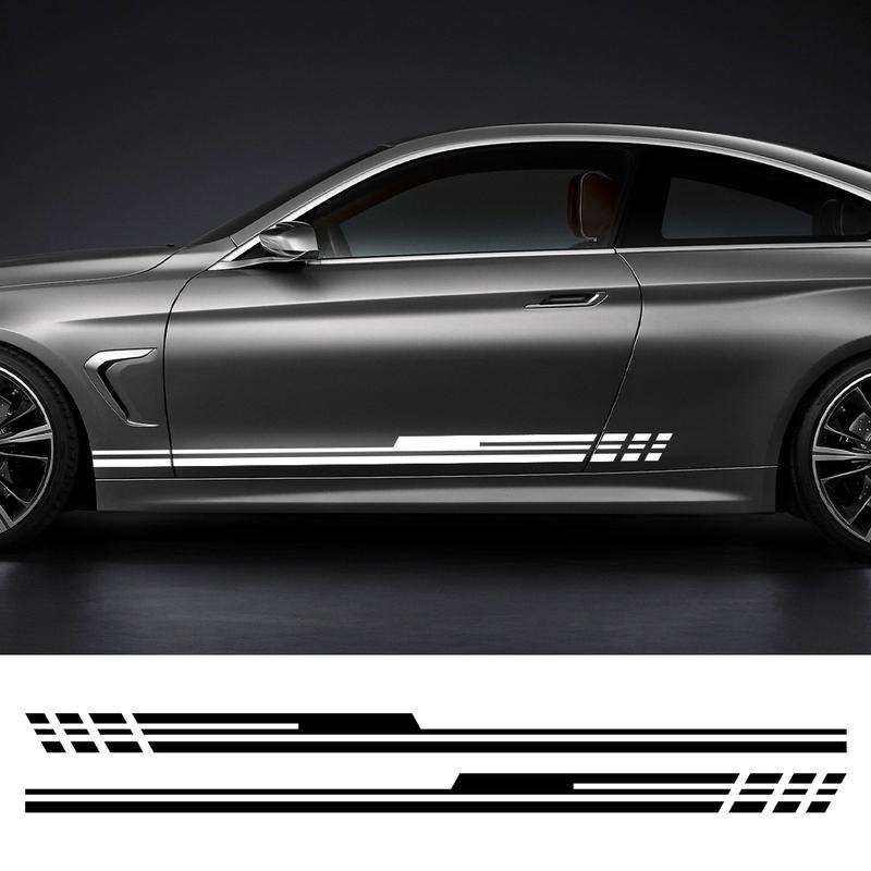 Car Stickers Racing Sport Decor Decal Vinyl Wraps Decoration Auto Door Side Tuning Accessories For Cars SUV Pickup Truck Vehicle