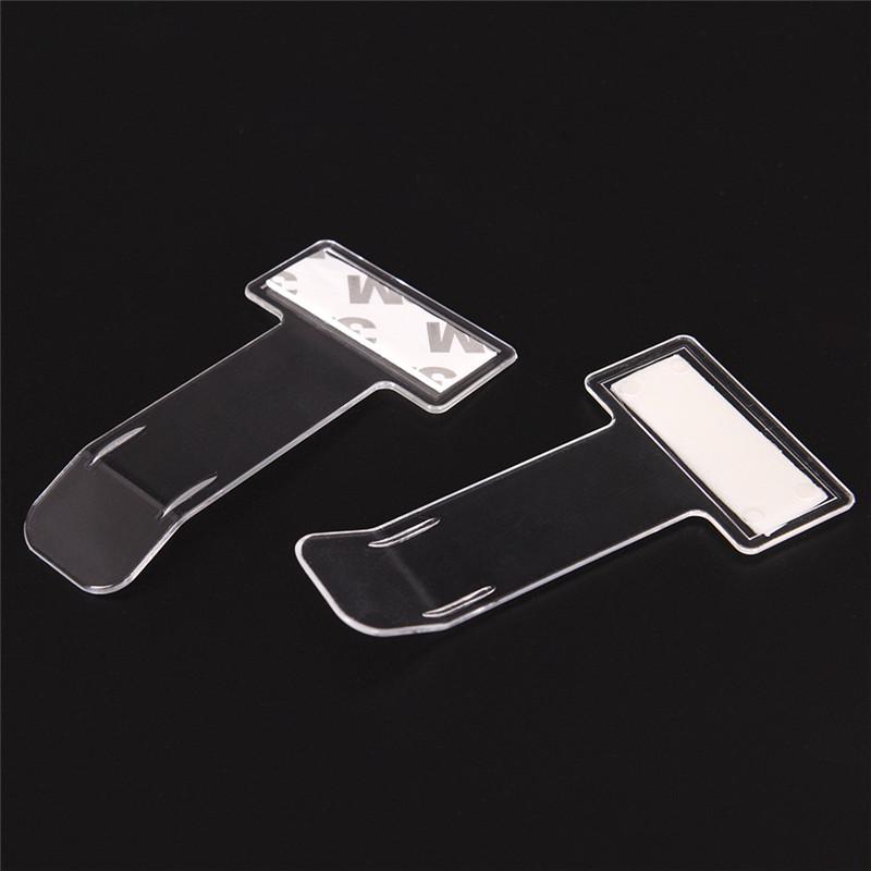 5 ks přenosných držáků parkovacích lístků na čelní sklo auta s průhlednou sponou na nálepku