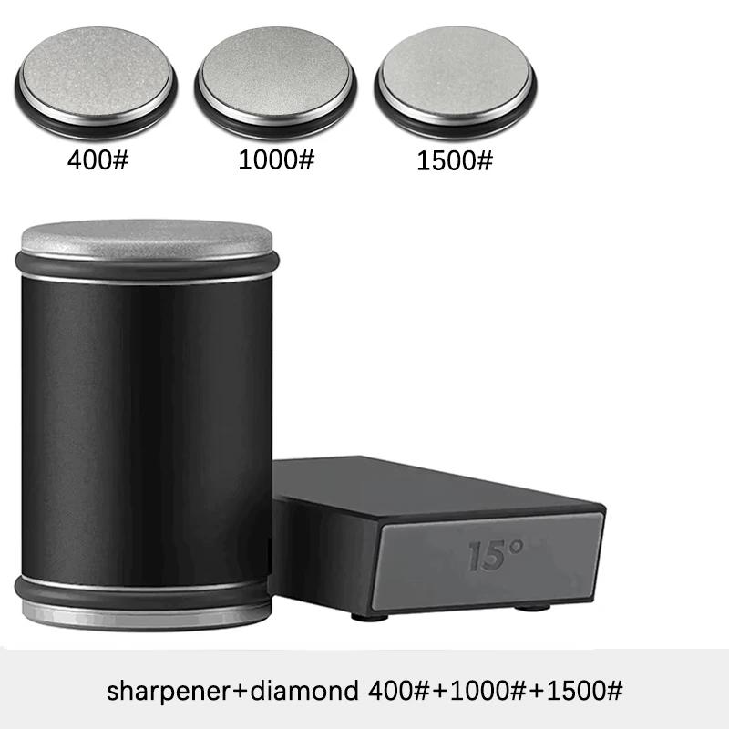 Válcová bruska na nože Magnetický držák na nože Diamantová brusná sada s úhlem 15 a 20 stupňů Váleček Kuchyňský doplněk