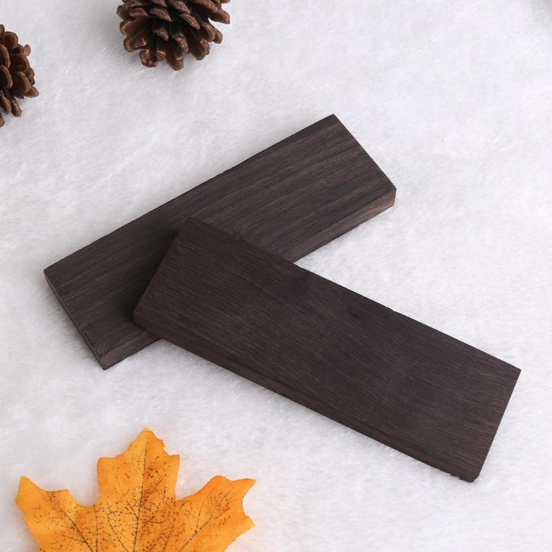 2/4 buc Lemn Ebon Negru Lemn Lemn Mâner Material Mâner Cuțit DIY Lemn Blank DIY Artizanat Mâner Tacâmuri Lemn