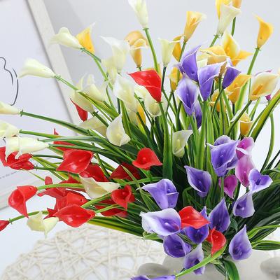 Outdoor Künstliche Blumen Hufeisenlilien UV-beständige Linien Künstliche Pflanzen Kunststoff Herbst Innen Haus Garten Veranda Dekoration