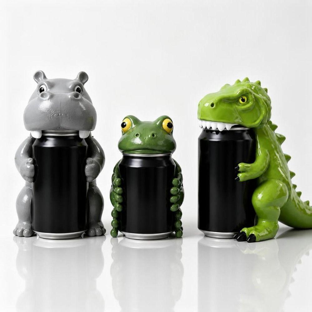 3D Printed Frog Can Cover Durable Dust Cover Cap Practical Beverage Drink Protector Camping