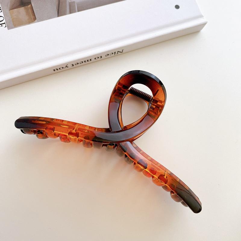 Große Schleife Haarspange Neu Trendige Einfarbig Schwarz Haar Hai Klammer Haarstyling Werkzeuge Accessoires für Frauen Mädchen