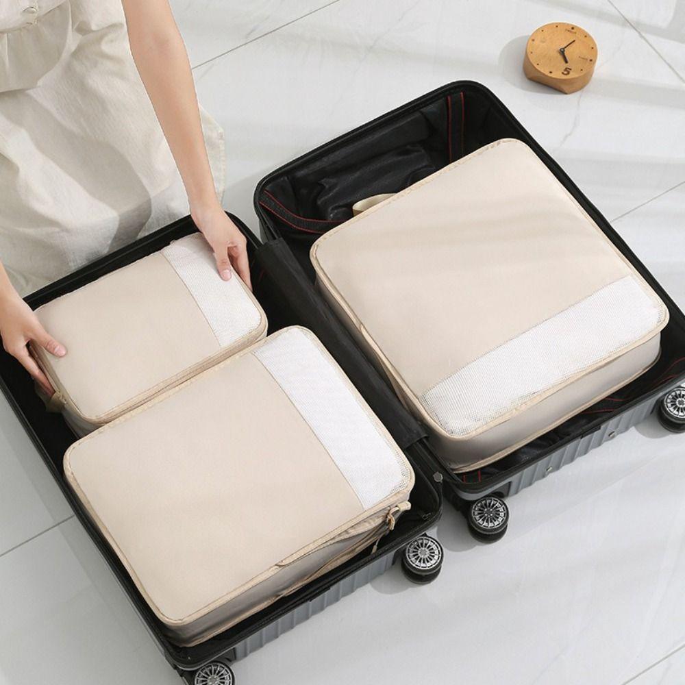 Foldable Compression Storage Bag Expandable Luggage Storage Bags Set Packing Cubes  Outdoor