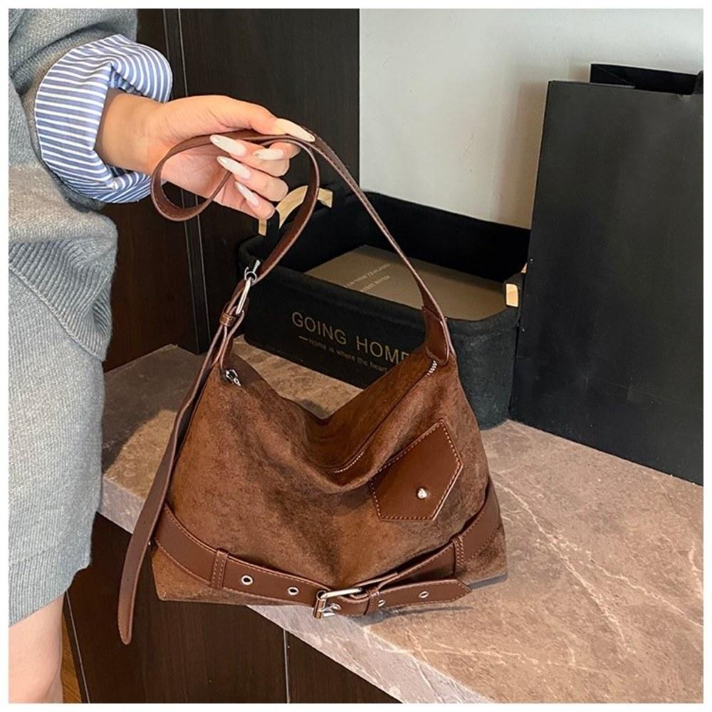 Women Soft Faux Leather Hobo Bag with Adjustable Shoulder Strap for Daily Commute