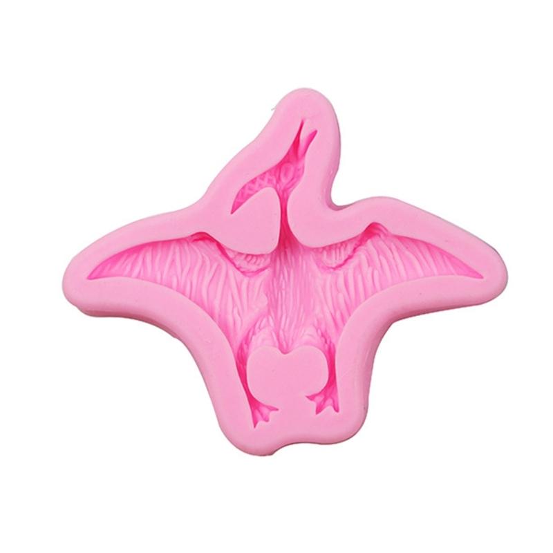 

Динозавр Цукор Силіконова форма Форма для торта Овочева помадка Форма для цукерок Шоколадний лід Прикраси для французького десерту 1 рожевий