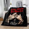 Rapper Anuel AA printed blankets Picnic blanket Flannel Warm blanket Soft Cozy Blanket Travel Blankets bed linings Birthday Gift