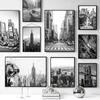 New York City Canvas Painting Posters and Prints, Black and White Wall Art Pictures, Living Room Decoration, Home Decor