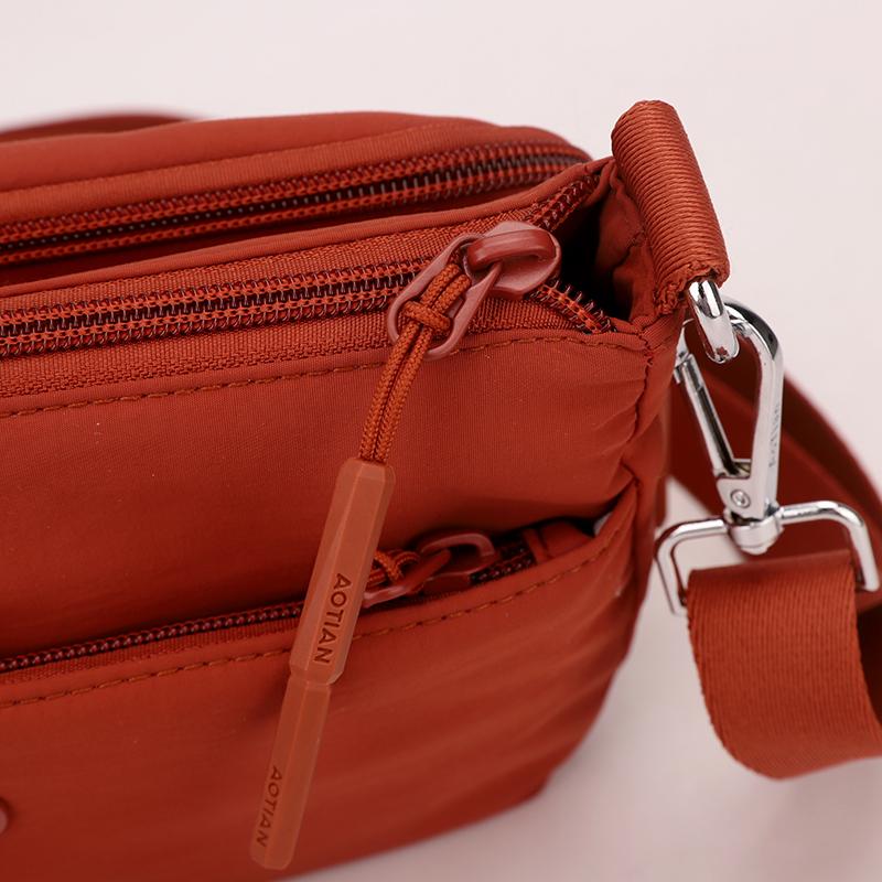 Women's Bag Solid Color Shoulder Bag Multi-Compartment Crossbody Bag