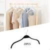 20 Pieces Clothes Hangers 15" Dry Wet for Pants Dress Shirts White