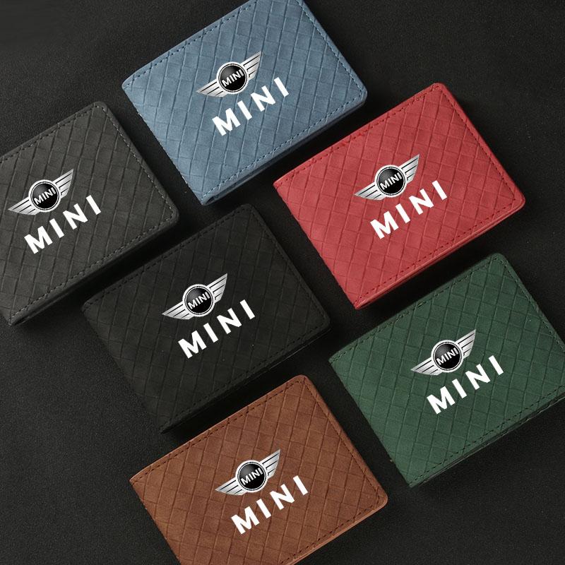 Car Driver License Wallet ID Credit Card Holder Accessories For MINI WORKS One Cooper JCW Countryman Clubman Cabrio Paceman F60 Gzpxv22