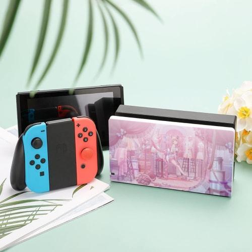Project Sekai Akatsukiyama Mizuki Switch Dock Case, Switch Base Protective Shell, Game Console Storage, Full Protection, Easy Attach/Detach, Durable,