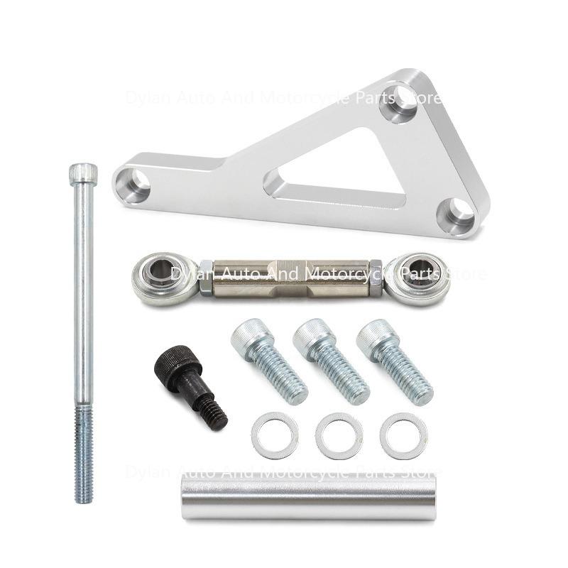 SBC Alternator Bracket Long Water Pump Aluminum Alternator Bracket Kit Polished for Chevy SBC 350 Small Block Engine