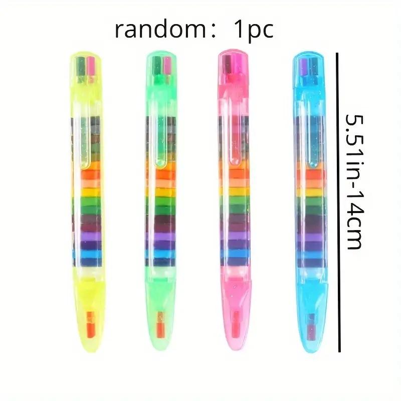 

Refillable Oil Pastel Stick, 20 Colors All-in-One, Portable & Washable for School & Art Drawing