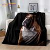 Manta de Felpa Suave para Mascota Perro Pit Bull Francés de Dibujos Animados, Manta de Franela, Manta para Sofá, Cama, Sala de Estar, Dormitorio, Cubierta de Picnic