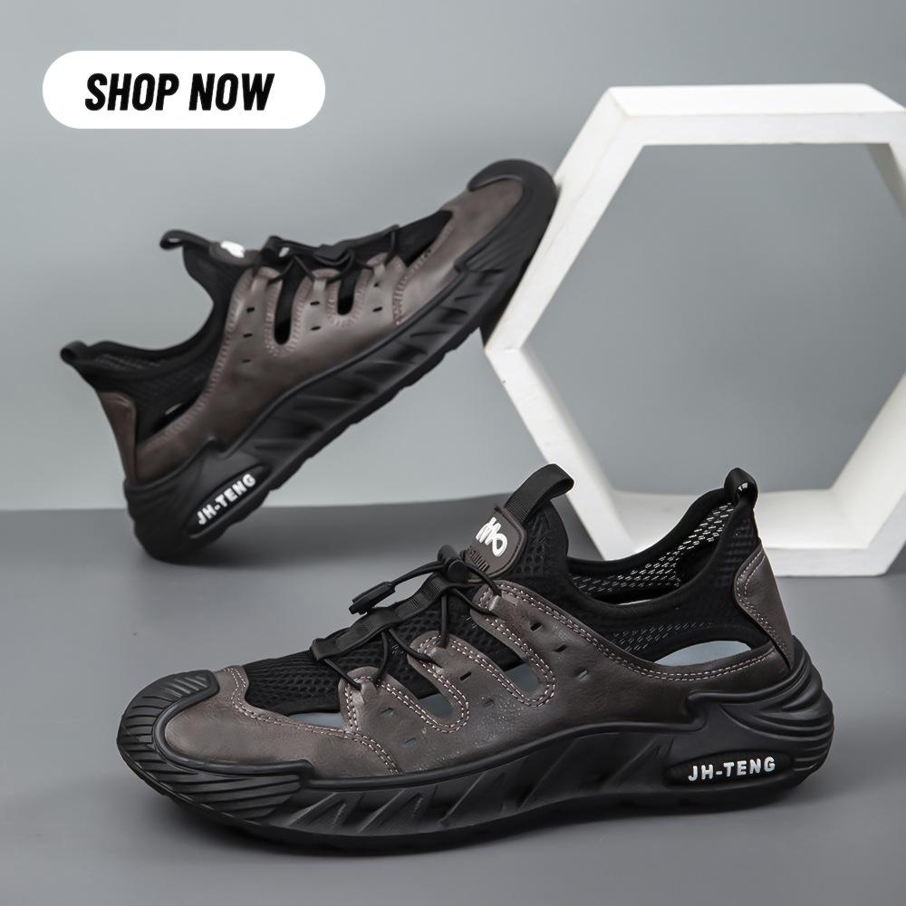 

Новые мужские повседневные кроссовки - Уличные дорожные полые дышащие прохладные легкие удобные модные нескользящие мягкие эластичные амортизирующие туфли 48