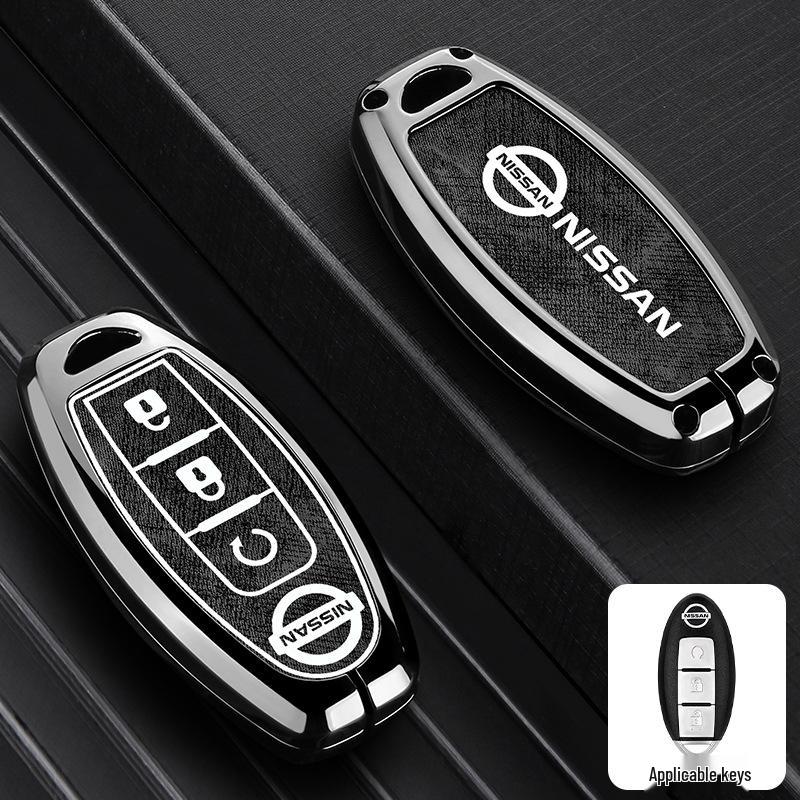 Nissan Key Case: Metal Cover for Sylphy, Terra, Tiida, Qashqai, Murano, Kicks