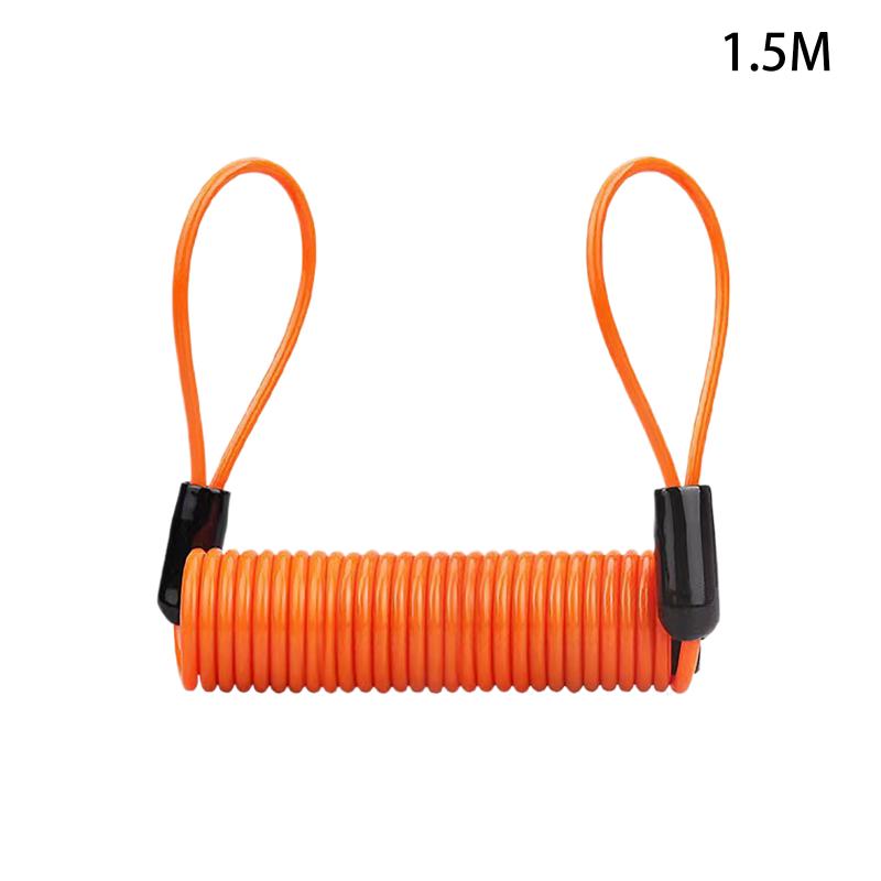1.5m Disc Lock Reminder Cable, Anti-Theft Motorbike Motorcycle Wheel Disc Brake Alarm Lock Reminder Cable For Motorcycle Parts