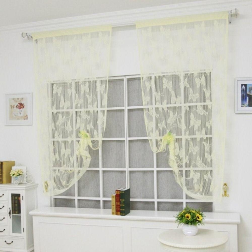 Line Curtain Door Curtain Solid Color Tassel Curtain Butterfly String Curtain Home Decor