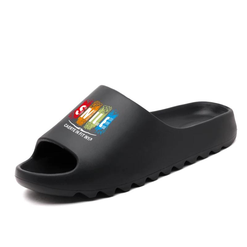 

Мужские и женские модные тапочки Мужские сандалии Пляжные шлепанцы На толстой подошве Летние Нескользящие Мужские тапочки для душа Zapatillas 36-37