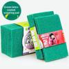 5Pcs Abrasive Hand Scouring Pad Abrasive Sponge Scourer Pads Polishing Cleaning Tools Square Nylon Scouring Pad