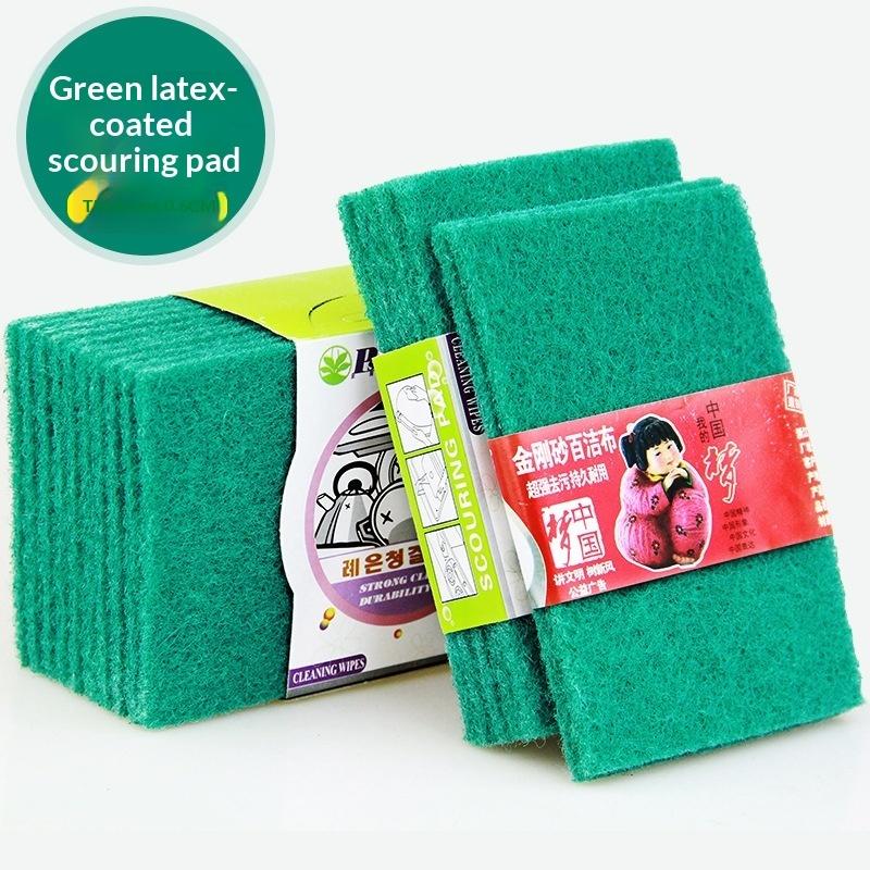 5Pcs Abrasive Hand Scouring Pad Abrasive Sponge Scourer Pads Polishing Cleaning Tools Square Nylon Scouring Pad