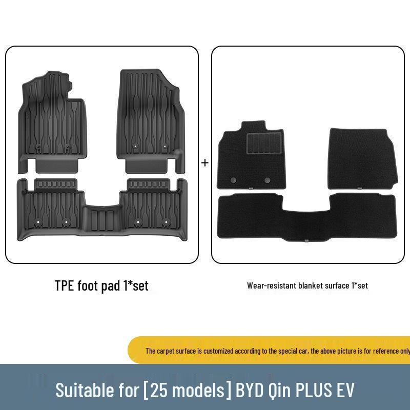 Eco-Friendly TPE Floor Mats & Trunk Liner for 2025 BYD Qin PLUS EV Cars
