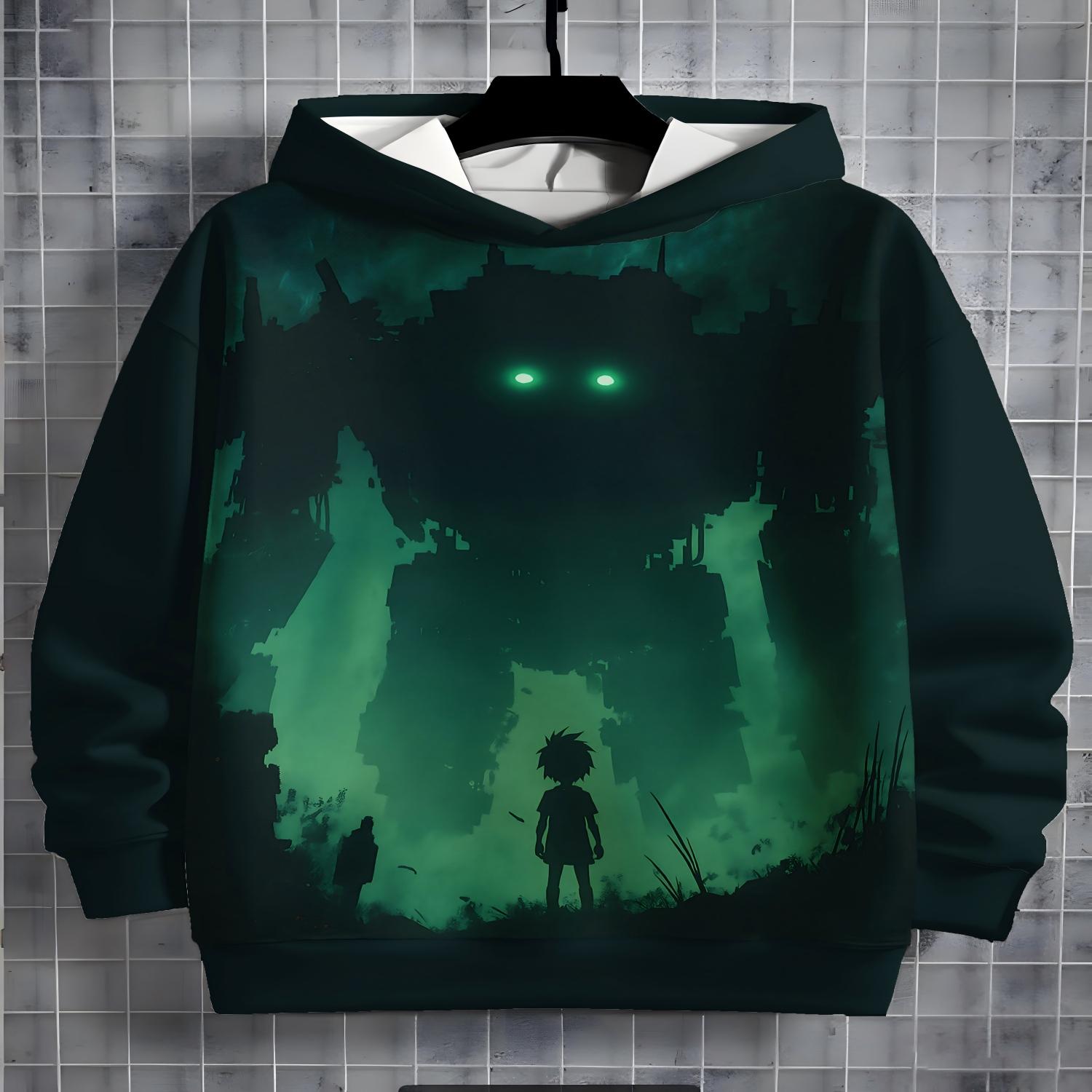 

2026 Детские толстовки с 3D-принтом Новые мужские и женские толстовки Повседневные нейтральные толстовки Детская верхняя одежда 13-14Y