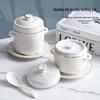 Ceramic Double Boiler Stew Pot