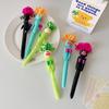 Creative Boxing Long-hair Robot Ballpoint Pen Fun Children's Stress-relieving Stationery Black Ink Writing Pen School Supplies