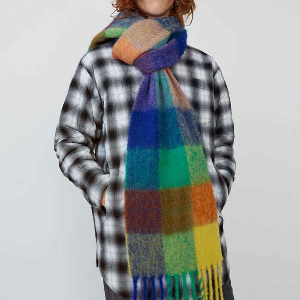 Moda de inverno unissex novo cachecol grosso casual xale quente cachecol longo borla cachecol