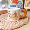 Cute Cartoon Sesame Cat Hakimi Underglaze Colored Ceramic Cup Mug Breakfast Cup Coffee Cup Gift